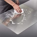 Planche à découper en acier inoxydable pour découpe et pâte – 40 × 30 cm – Image 2