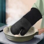 Gants de cuisine à manchette longue et prise sûre pour les ustensiles chauds et une couverture supplémentaire – Image 2