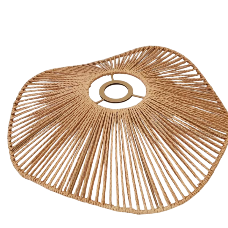 Abat-jour en rotin pour suspension – Design tressé main 40 cm