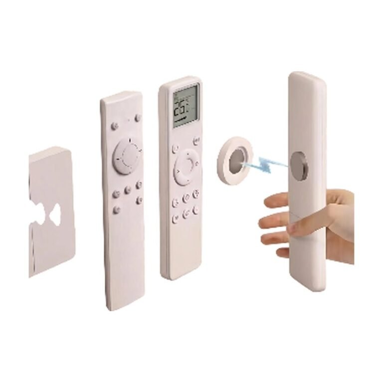 Support magnétique pour télécommande à fixer au mur sans clous pour un rangement discret de la télécommande