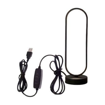 Lampe de chevet LED à commande tactile et alimentation USB au design moderne pour chevet et table