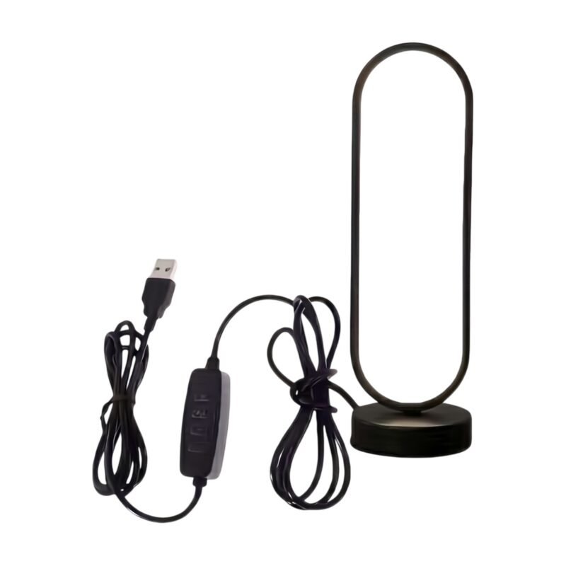 Lampe de chevet LED à commande tactile et alimentation USB au design moderne pour chevet et table