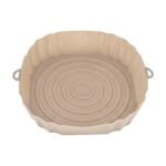 Moule en silicone réutilisable pour friteuse à air avec poignées et forme ronde pour un nettoyage facile dans le panier