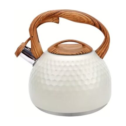 Bouilloire sifflante en acier inoxydable – 3 litres pour tous feux