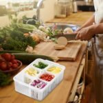 Boîte de conservation pour fruits et légumes en situation