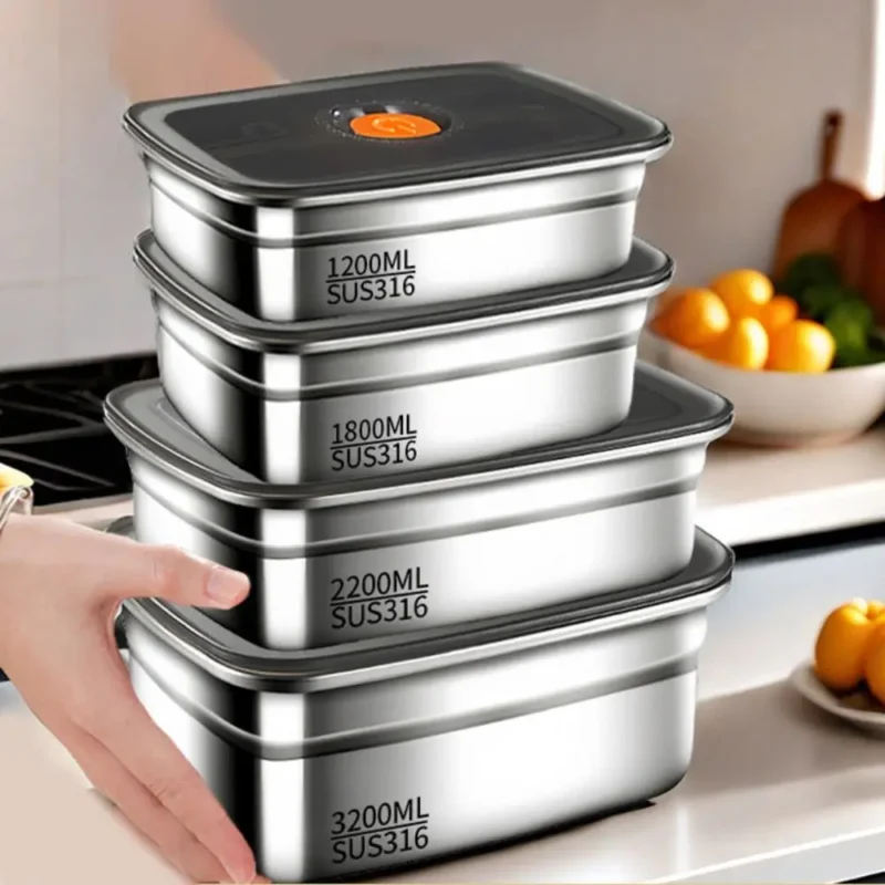 Boîte hermétique alimentaire en situation à la maison