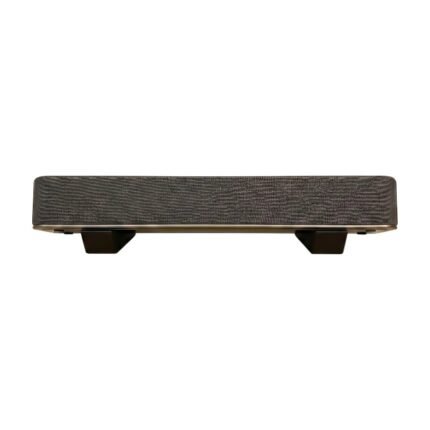 Supports d’enceinte de table noirs, lot de 2, avec inclinaison surélevée et placement stable pour barre de son et bureau