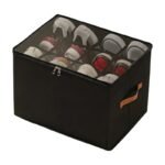 Rangement à chaussures pliable avec couvercle gris, noir et beige pour un rangement organisé à l’abri de la poussière – Image 3