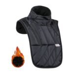 Tour de cou coupe-vent pour motards avec plastron allongé et extérieur déperlant – Image 2