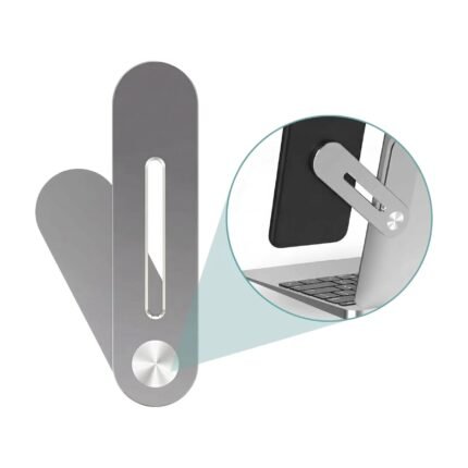 Support magnétique universel de téléphone pour ordinateur portable, fixation compacte et accès facile au téléphone