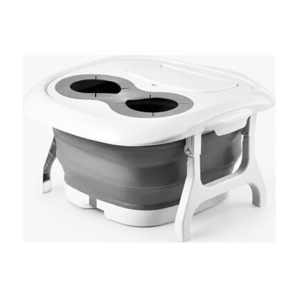 Bain de pieds pliable avec couvercle et fond massant