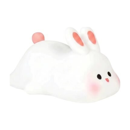 Lampe lapin pour enfants à lumière douce et ambiance cosy, veilleuse pour la chambre d'enfant