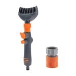 Brosse de nettoyage pour filtre de piscine avec 6 buses et réglage du débit