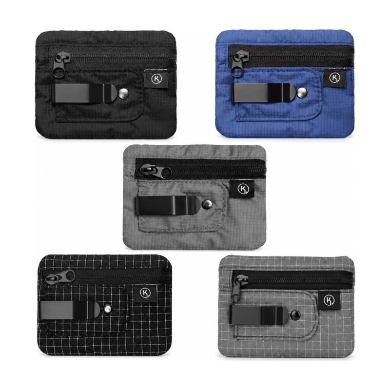 Portefeuille de voyage RFID dissimulé avec clip pour cartes et billets
