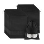 Sacs à chaussures avec cordon et fenêtre pour le voyage – 10 pièces