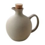 Bouteille à huile en céramique 500 ml avec bouchon en liège