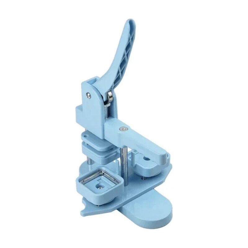 Machine à badges carrés pour badges de 50 × 50 mm – bleu