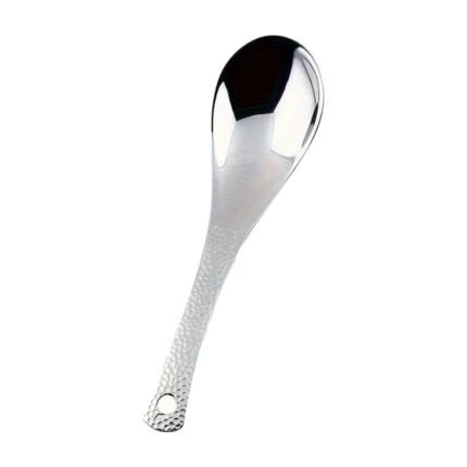 Cuillère en acier inoxydable à manche martelé